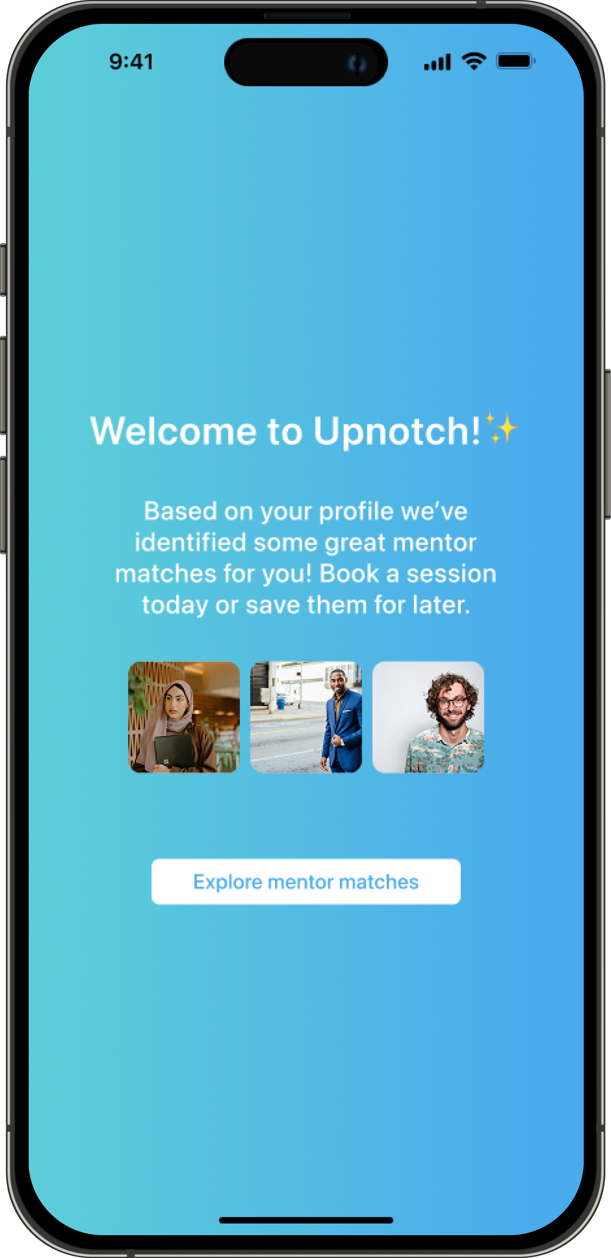 ai match on upnotch suggestion mentor matches